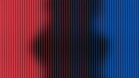 Abstract Digital Art with Vibrant Red and Blue Colors. Stock Footage 340073211