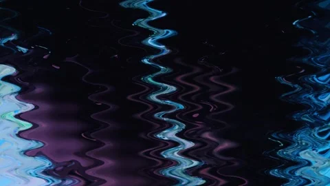 Abstract Digital Art with Wavy Patterns Stock Footage 289132932