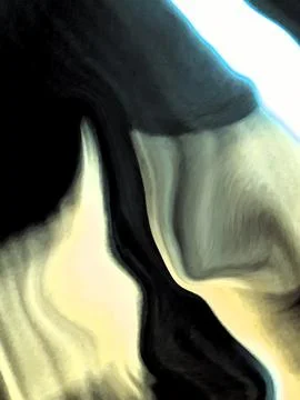 An abstract digital artwork featuring fluid, flowing brushstrokes in a stri.. Stock Photos