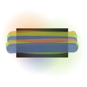 Abstract digital artwork featuring horizontal layer Stock Illustration