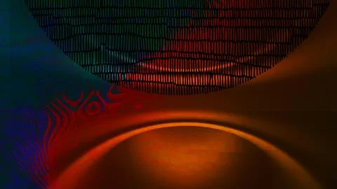 An abstract digital artwork featuring intricate vertical line patterns against a Stock Illustration