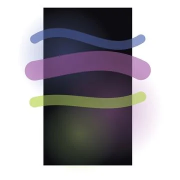 Abstract digital artwork featuring three horizontal Stock Illustration