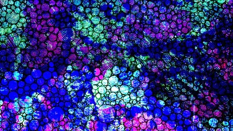 Abstract digital artwork featuring a vibrant textured pattern of colorful Stock Illustration
