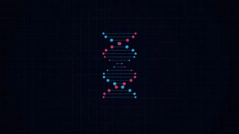 Abstract Digital Atom Model Animation Motion Graphics Stock Footage 346738184