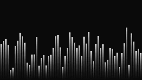 Abstract digital audio equalizer bars displaying vertical frequency signal .. Stock Footage 344240329