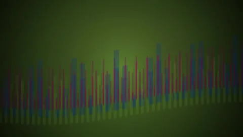 Abstract digital audio sound spectrum equalizer motion graphics background .. Stock Footage 346324055