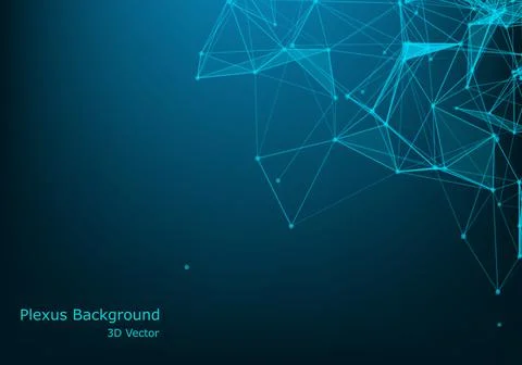 Abstract digital background. Big data visualization. Network connection struc Illustrazione stock