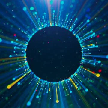 Abstract digital background. Big data visualization. Stock Illustration