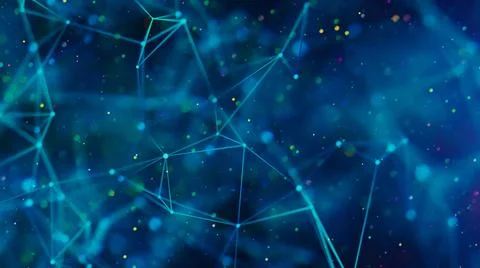 Abstract digital background. Big data visualization. Stock Illustration