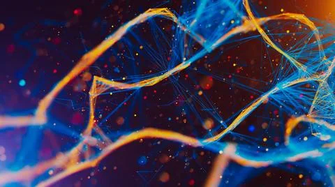 Abstract digital background. Big data visualization. Stockillustratie