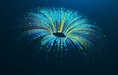 Abstract digital background. Big data visualization. Stock Illustration