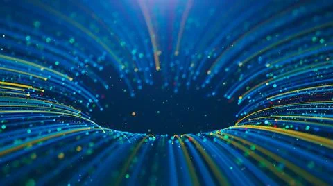 Abstract digital background. Big data visualization. Stock Illustration