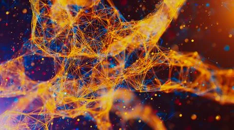 Abstract digital background. Big data visualization. Illustrazione stock