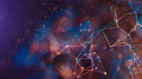 Abstract digital background. Big data visualization. イラスト素材