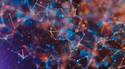 Abstract digital background. Big data visualization. Illustrazione stock