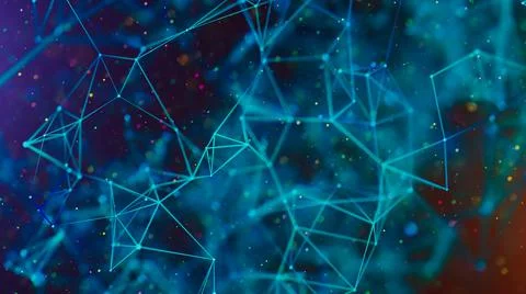 Abstract digital background. Big data visualization. Stock Illustration