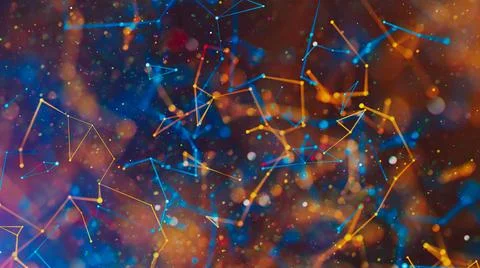 Abstract digital background. Big data visualization. Illustrazione stock