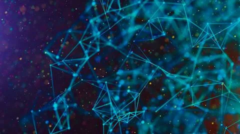 Abstract digital background. Big data visualization. Stock Photos