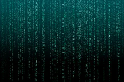 Abstract digital background with binary code. Hackers, darknet, virtual reality Stock Illustration
