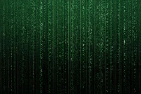 Abstract digital background with binary code. Hackers, darknet, virtual reality Stock Illustration