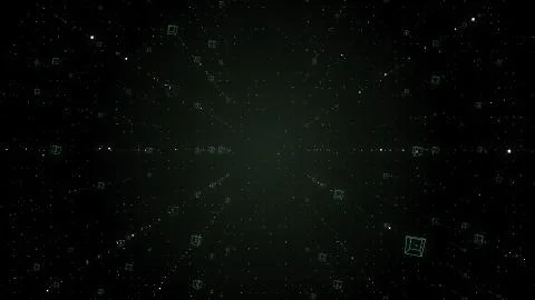 Abstract digital background with binary code. Illustrazione stock