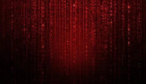 Abstract digital background with binary code. Hackers, darknet, virtual reality Stock Illustration