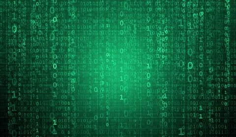 Abstract digital background with binary code. Hackers, darknet, virtual reality Stock Illustration
