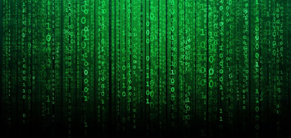 Abstract digital background with binary code. Hackers, darknet, virtual reality Stock Photos