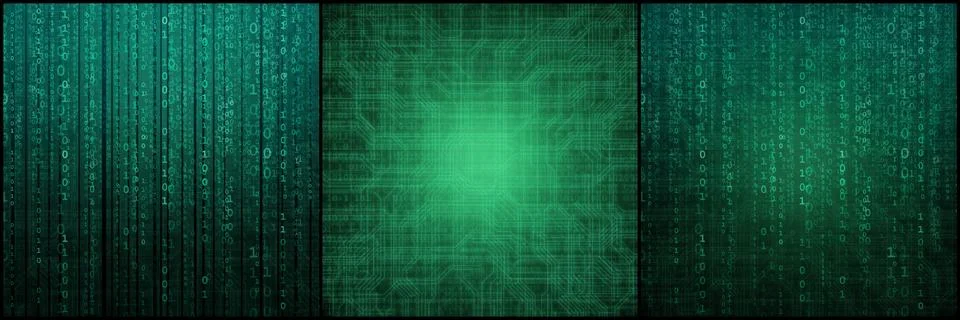 Abstract digital background with binary code. Hackers, darknet, virtual reality Stock Photos