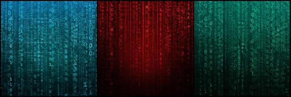 Abstract digital background with binary code. Hackers, darknet, virtual reality Stock Photos