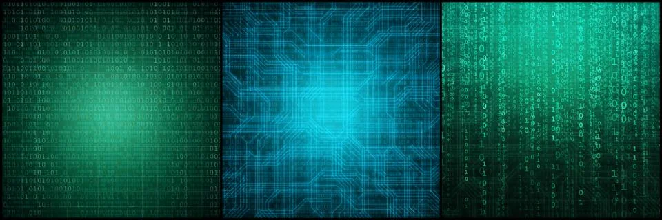 Abstract digital background with binary code. Hackers, darknet, virtual reality Stock Photos