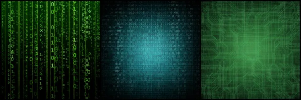 Abstract digital background with binary code. Hackers, darknet, virtual reality Stock Photos