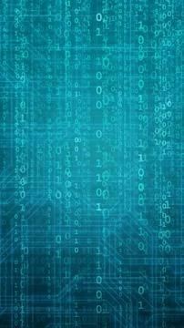 Abstract digital background with binary code. Hackers, darknet, virtual reality Stock Photos