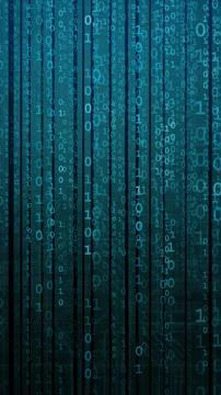 Abstract digital background with binary code. Hackers, darknet, virtual reality Stock Photos
