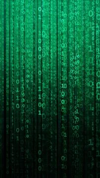 Abstract digital background with binary code. Hackers, darknet, virtual reality Stock Photos