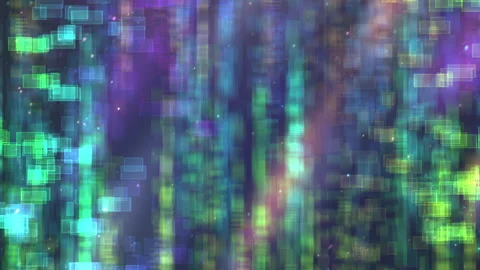 Abstract Digital Background with a Blend of Vibrant Colors and Patterns Stock-Footage 306744730