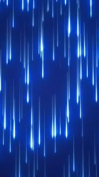 Abstract digital background with blue light streaks resembling falling rain.  Stock Illustration