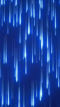 Abstract digital background with blue light streaks resembling falling rain.. Illustrazione stock