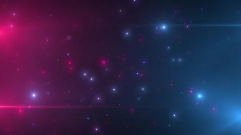 Abstract digital background with bright glowing particles and beams Stock Footage 315236555