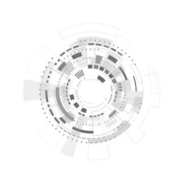 Abstract Digital background. Business technology wallpaper. Sci-fi cyberspace Stock Illustration