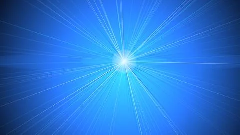 Abstract digital background, with a central, bright light source, emitting .. Illustrazione stock