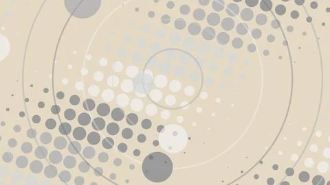 Abstract digital background with circles and dots Illustrazione stock