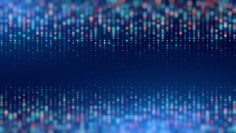 Abstract Digital Background with Colourful Dots Stock Footage 294772323