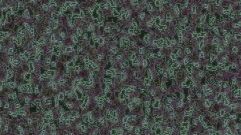 Abstract Digital Background with Complex Glowing Cyan Network Stock Footage 329080946