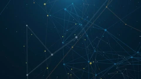 Abstract Digital Background with Complex Network Connections Stock Footage 343821156