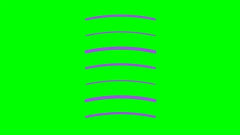 Abstract digital background with curved lines on a bright green backdrop Stock Footage 340264939
