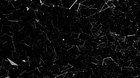 Abstract digital background with cybernetic particles. Beautiful background of Stock Footage 113997180