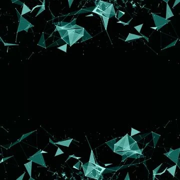 Abstract digital background with cybernetic particles Stockillustratie