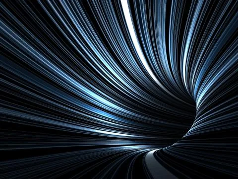 Abstract digital background, dark tunnel 3d render 스톡 일러스트