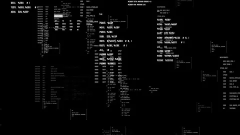 Abstract digital background with data flow. Stock Footage 91890041